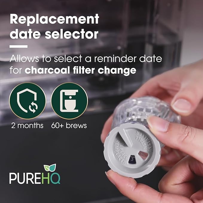 Keurig Filter Replacement Starter Kit - Water Filters for Keurig 2.0, K-Duo, K-Duo Hot & Iced, K Duo Essentials, K-Compact Coffee Makers by PureHQ - Includes Short Filter Holder and 3-Pack Cartridges