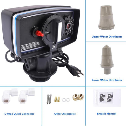 5600 Water Softener Timer,110V 12 Day Timer Control Valve for Water Filter Softener Resin Tanks 9''-11'' Diameter,Water Softener Control Valve Automatic Operating Mode 3w