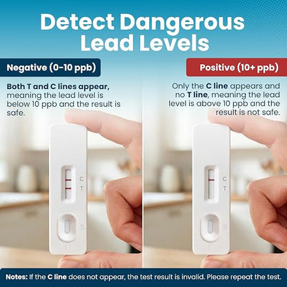 Lead Test Kit for Drinking Water – Lab-Grade Accuracy with Results in 15 Minutes – Easy DIY Test for Tap, Well & Spring Water – Detects Harmful Lead Contamination – Single Use Cassette