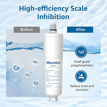 Maxblue Scale Inhibitor Water Filter Replacement for Aqua-Pure® System AP431, Aqua-Pure® AP430SS Whole House Scale Inhibition Inline Water System, Pack of 3