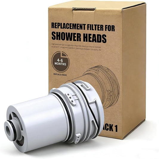 Filter Cartridge Compatible with Delta Clarifi 7RC100, 1-Pack | Fits Delta Clarifi 5SF100 & 7SF100 models. Tool-free cartridge reduces chlorine & sediment to refresh your shower water.