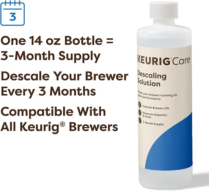 Keurig Descaling Solution For 2.0 and 1.0 K-Cup Pod Coffee Makers