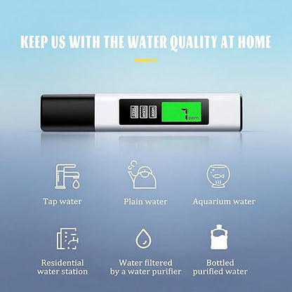 4-in-1 TDS/EC/Temp(°C/°F) Meter | 0-9990ppm Digital Water Tester | Accurate for RO/DI, Aquariums, Drinking Water | Instant Read