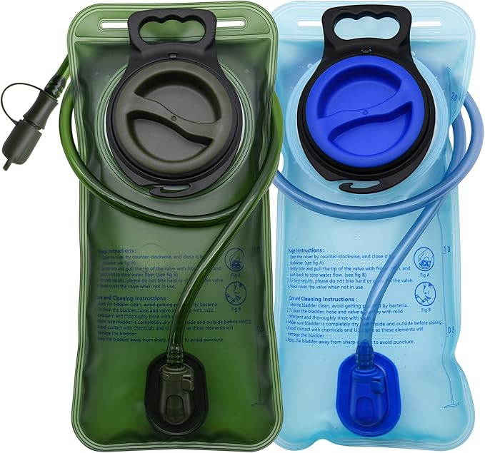 Mdvora 1.5L/2L/2.5L/3L Hydration Bladder, Large Opening Water Storage Bladder Bag, for Cycling Hiking Camping