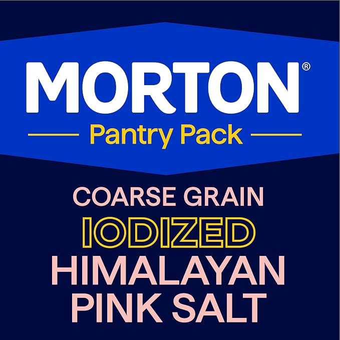 Morton Iodized Himalayan Pink Coarse Salt 1lb., Resealable Pouch
