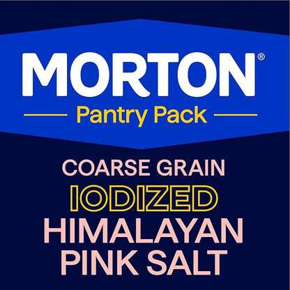 Morton Iodized Himalayan Pink Coarse Salt 1lb., Resealable Pouch