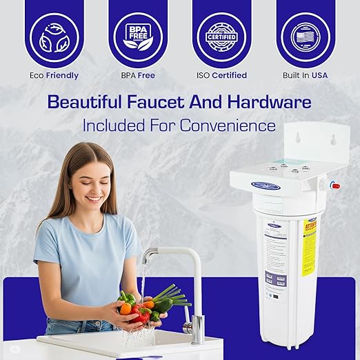 Fluoride Under Sink Water Filter System | Single | Crystal Quest