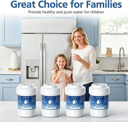 MWF Water Filter Compatible with GE® MWF®, SmartWater MWFP, MWFA, MWFINT | GWF, GWFA, HDX FMG-1, Kenmore® 9991, High Efficiency Filtration and Every 6 Months Value, NSF Certified, 2 Pack