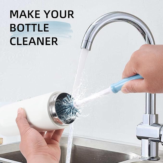 UXIETIN 3 Pack Water Bottle Cleaner Kit for owala 24oz/32oz/40oz,owala Brush and Straw Cleaner, Straw Cleaner Compatible with owala Water Bottle,owala Accessories