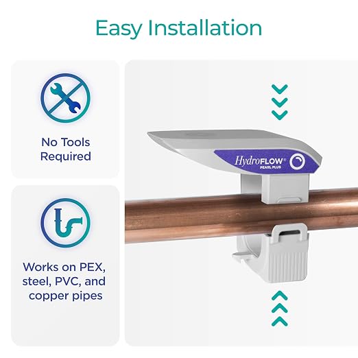 HydroFLOW Pearl Plus with Pearl Booster | Eco Friendly Alternative to Salt Water Softeners | Descaler Bundle for Homes Over 3,000 Square Feet in Total