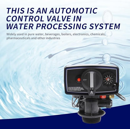 Hoypeyfiy 5600 Water Softener Timer 12-Day Timer Control Valve for 9''-11'' Diameter Water Filter Softener Resin Tank With fine thread