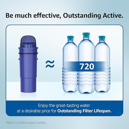 Overbest 7010 Filter Replacement for Pur®, Pur® Plus Water Filter Pitchers and Dispensers, CRF950Z, PPF951K, PPF900Z Water Filter, NSF Certified Pitcher Water Filter, 3 Pack
