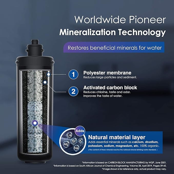 Waterdrop RF10-MZ Replacement Filter Cartridge For 10UB-MZ/10UA/10UB Under Sink Water Filter, 8K Gallons High Capacity
