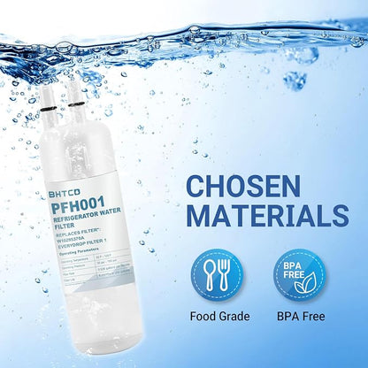 Water Filter Replacement for Whirlpool WRS325SDHZ WRS325FDAM WRS325SDHV | Compatible with WRS325SDHW WRS325SDHB WRS325FDAW WRS325SDHV, 6 pack replacement filters for Whirlpool refrigerators