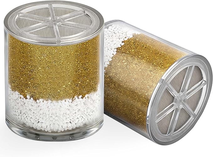 Replacement Filter Cartridge for HammerHead Showers with KDF Media, Reduces Chlorine, Heavy Metals for Better Showering (2 Packs)