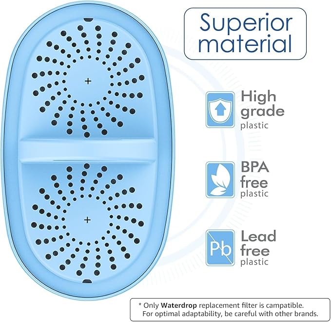 [Original] Waterdrop PF-AL Alkaline Water Filter for Waterdrop Pitchers | Replacement for Waterdrop Pitcher and Dispenser Systems, Improves Coffee Taste, Lasts Up to 100 Gallons, 1 Pack