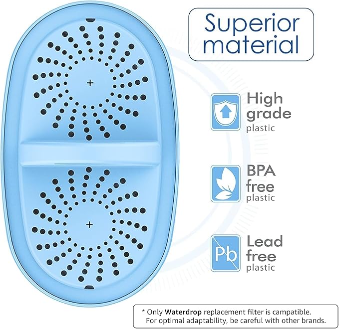 [Original] Waterdrop PF-AL Alkaline Water Filter Replacement for Waterdrop Pitcher and Dispenser Filtration System, Increase PH, Improved Coffee Taste, Last Up to 2 Months/100 Gallons, 1 Pack