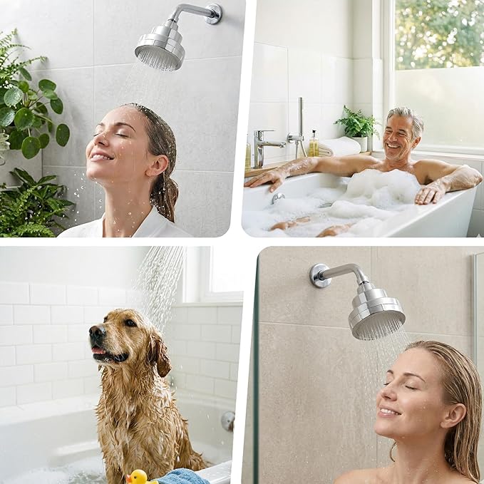 20-Stage Shower Filter Replacement Cartridge, Universal Fit for Most Filtered Shower Head - High Flow Multi-Stage Water Softener for Hard Water, Chlorine & Impurities Removal