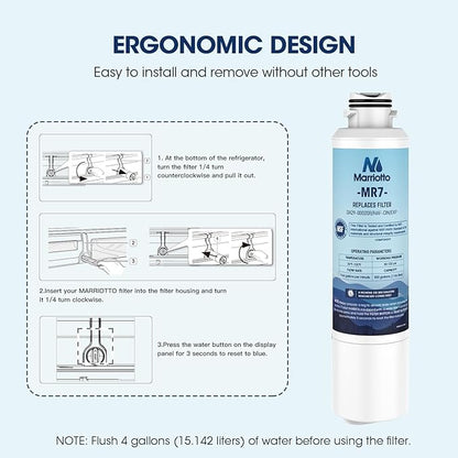 MARRIOTTO Compatible with Samsung DA29-00020B Refrigerator Water Filter, DA29-00020B, DA29-00020A, HAF-CIN/EXP, 46-9101 Refrigerator Water Filter, 1 Pack
