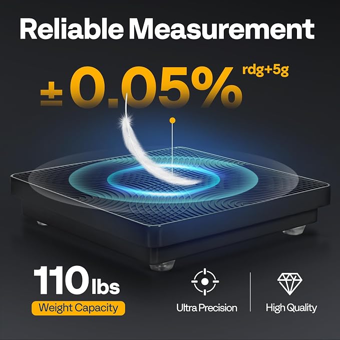 VIVOHOME 110 LB High Precision Electronic Digital Refrigerant Charging Weight Freon Scale with Case, 5 Measurement Unit Options for HVAC A/C