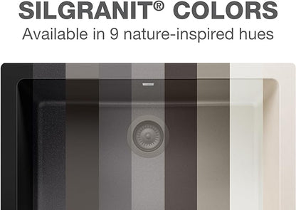 BLANCO 443060 Diamond Silgranit Single Bowl Sink Drop-In or Undermount, 25" L X 22" W - Soft White