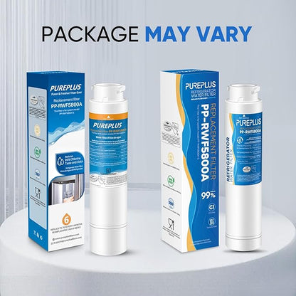 PUREPLUS Refrigerator Water Filter, Compatible with Frigidaire EPTWFU01, EWF02, Pure Source Ultra II, 3Pack