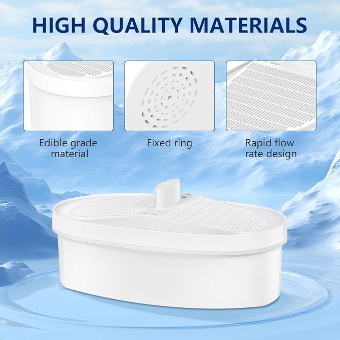 3 Pack Replacement Filter for Waterdrop® WD-PF-01A Plus Pitchers | Replacement for Waterdrop® Pitcher and Dispenser, Reduces PFAS, Lead, PFOA/PFOS and Chlorine, Lasts 3 Months or 200 Gallons