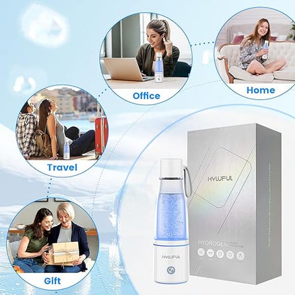 5000PPB Hydrogen Water Bottle, 3 in 1 Generator With SPE/PEM Electrolysis Technology, Water Ionizer Machine for Home, Office - White