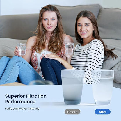 GLACIER FRESH FPPWFU01 Water Filter Replacement for Frigidaire PurePour FPPWFU01, Compatible with Electrolux EPPWFU01, PureAdvantage PurePour PWF-1, NSF42, 1 Pack