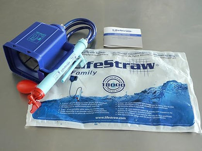 LifeStraw Family 1.0 Water Purifier – Portable Gravity Powered for Emergency Preparedness and Camping