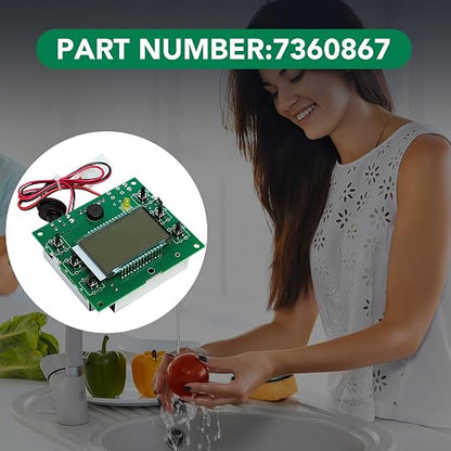 7360867 PWA Circuit Board for Northstar NSC22 NSC31 & EcoPure EPHS EP31 EP42 Water Softener Control Board Replacement