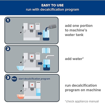 Durgol Swiss Espresso Machine Decalcifier/Descaler Solution, 4 Count
