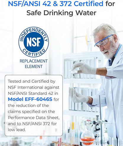 Waterdrop LT1000PC ADQ747935 MDJ64844601 Refrigerator Water Filter | Replacement for LG® LT1000P®/PC/PCS, ADQ74793501, ADQ74793502, 46-9980, 9980, LFXC24796S, LSFXC2496D, LMXS28626S, LMWS27626S