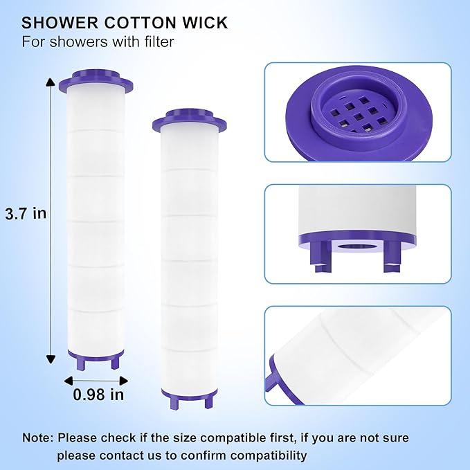 12 Pieces Hydro Jet Shower Head Filter, High Pressure Handheld Vortex Turbo Fan Shower Heads Filter