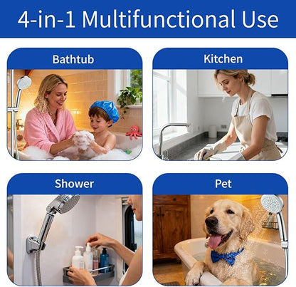 4pcs 30 Stage High Output Shower Filter Cartridge Replacement, Universal Hard Water Filter Cartridge for Shower Head with Enhanced Filtration