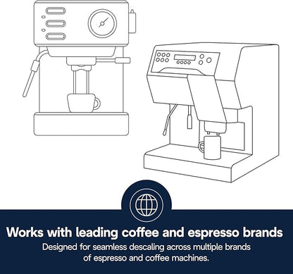 De'Longhi EcoDecalk Descaler, Universal Descaling Solution for Coffee & Espresso Machines, 16.90 oz (5 uses)