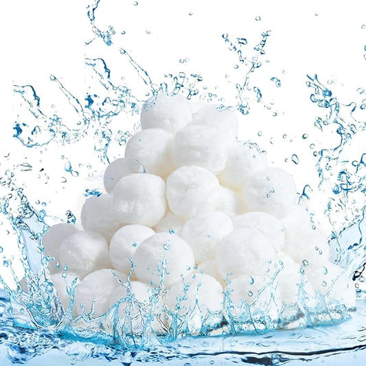 3.09 lb Pool Filter Balls Eco-Friendly Replacement for Sand Filter Sands Reusable Filter Balls for Sand Filter Pumps, Equivalent to 100 lb Silica Sand for Pool Filter
