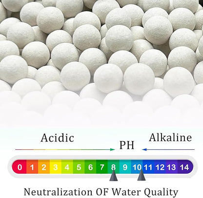 Condensate Neutralizer, 6.6 Lbs Condensate Neutralizer Refill Media Pellets 7-8mm Calcite Water Heater Media Filter