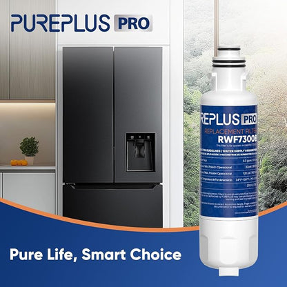 PUREPLUS HX2019FR-A Refrigerator Water Filter, Compatible with Hisense HX2019FR-A, HX2019F-A, HRM260N6TSE, HRFD560SW, HRCD585BW, HRFD634BW, HRCD650BW, HRCD586TBWB, Mora MRM260N6TSE, 1PACK
