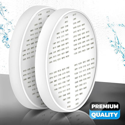 AquaHomeGroup Vitamin C + E + A Shower Filter Cartridge 2-Pack - Reduces Chlorine and Chloramine - Supports Skin, Hair and Nail Health
