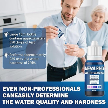 Hard Water Test Kit, Water Hardness Test Strips Water Test Rapid Detection Simple Operation Convenient to Carry Wide Range of Applications for Tap water Well water Swimming Pools Spas Aquariums