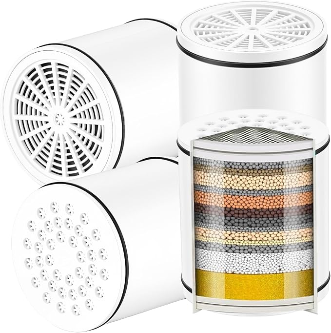 Aquaronvie 2 Pack Shower Filter Cartridge for Hard Water