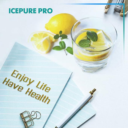 ICEPURE DA29-00020B NSF/ANSI 53 and NSF/ANSI 42 Refrigerator Water Filter, Replacement for Samsung DA29-00020A/B, DA29-00020B-1, HAF-CIN/EXP, RF263BEAESR, RF28HMEDBSR, RS25J500DSR, 3PACK