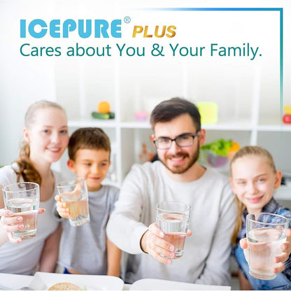 ICEPURE PLUS 9690 NSF/ANSI 53 NSF/ANSI 42 Certified Compatible with LG LT700P and LT120F, 46-9690, ADQ36006101, ADQ36006102, LFXC24726S, RWF1200A Refrigerator Water Filter and Air Filter 2 Combo