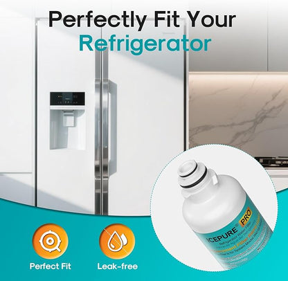 ICEPURE PRO BORPLFTR50 Refrigerator Water Filter Replacement for Bosch Ultra Clarity Pro BORPLFTR55, 12033030, 12028325, 11025825, 11032531, B36CT80SNS, B36CL80ENS, WFC100MF, WFS200MF, RA450022, 1PACK
