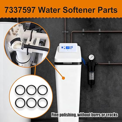 The 7337597 (Also Called 7311127, WS03X10072, and V3105) Water Softener o-Ring，Compatible with Bypass Valve on Kenmore, EcoPure, GE, Northstar, Sears, Clack,North Star.(6 Pack)