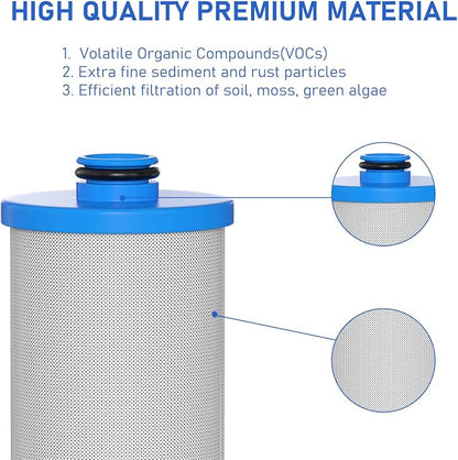 KW1 RV Water Filter 2.5 x 10" Compatible with RCS/FR1 Housing Replaces KW1 and FRE-10-BN Filtration Systems, 2-Pack