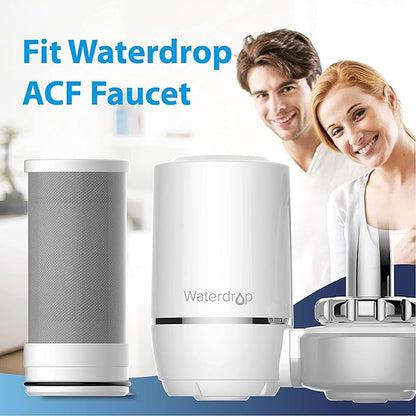 Waterdrop Sink Filter Water Faucet for Skin Care, Bathroom Faucet Filter with Ultra-Filtration Filter(1 Pack) & 3 Pack Carbon Fiber Filter