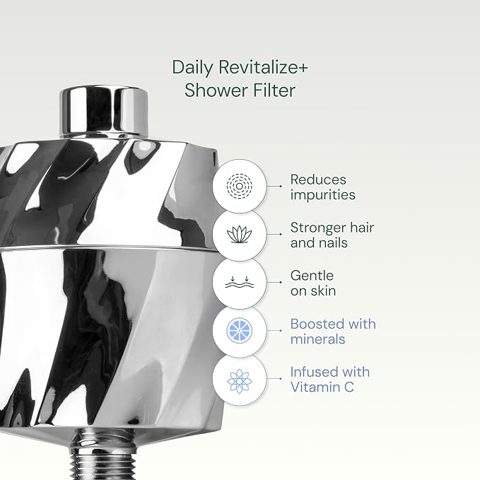 AquaBliss SF400 HD Revitalizing Shower Filter w/ 3 Extra SFC400 Filter Cartridges & 30pc Pack of Sediment Pads (Exclusive Bundle)