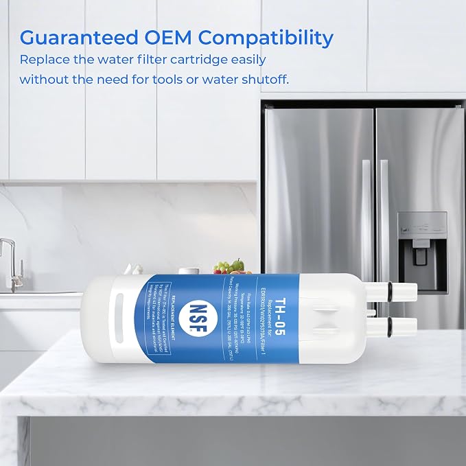 TEEHAY WRS315SDHZ Water Filter Replacement, Compatible with Whirlpool WRS571CIHZ, WRS571CIHZ, WRS588FIHZ, WRS571CIDM, 4 Pack